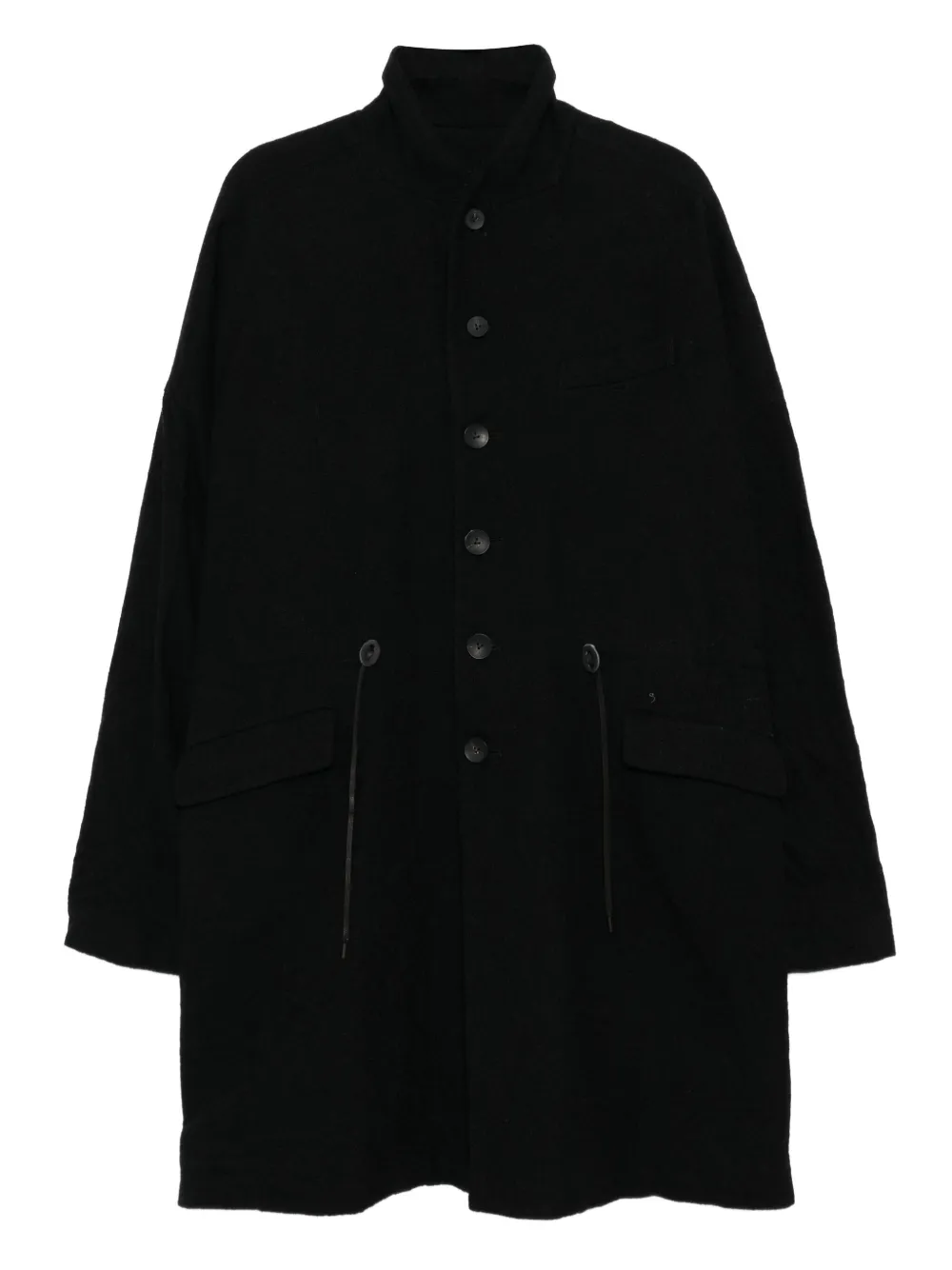 The Viridi-Anne embroidered twil coat | Black | Image 1