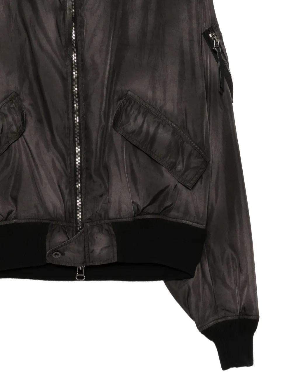 The Viridi-Anne Bomberjack met rits Zwart