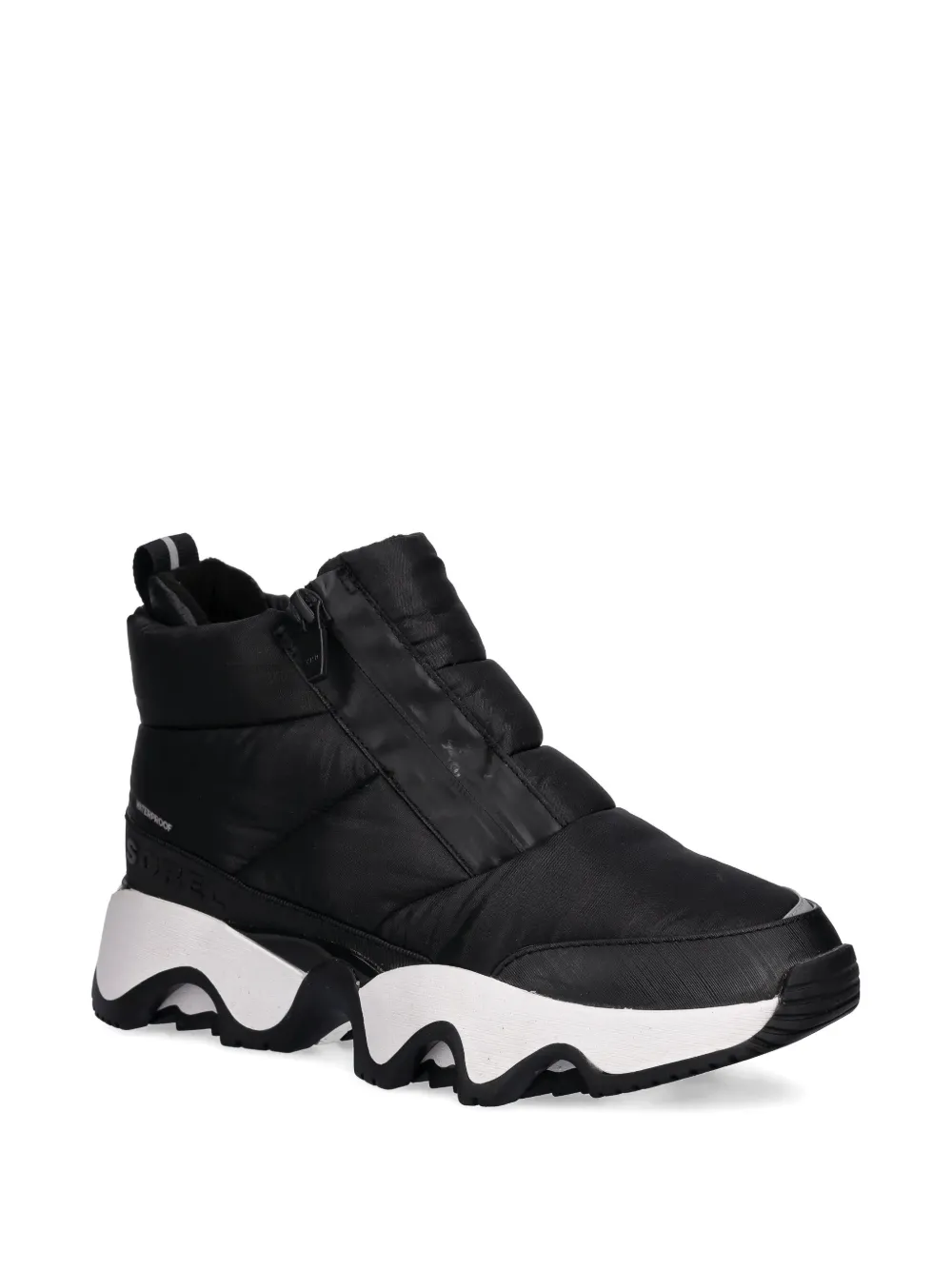 SOREL Kinetic gewatteerde laarzen met asymmetrische rits Zwart