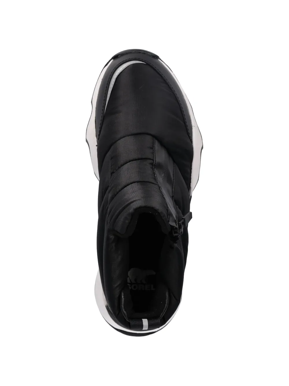 SOREL Kinetic gewatteerde laarzen met asymmetrische rits Zwart