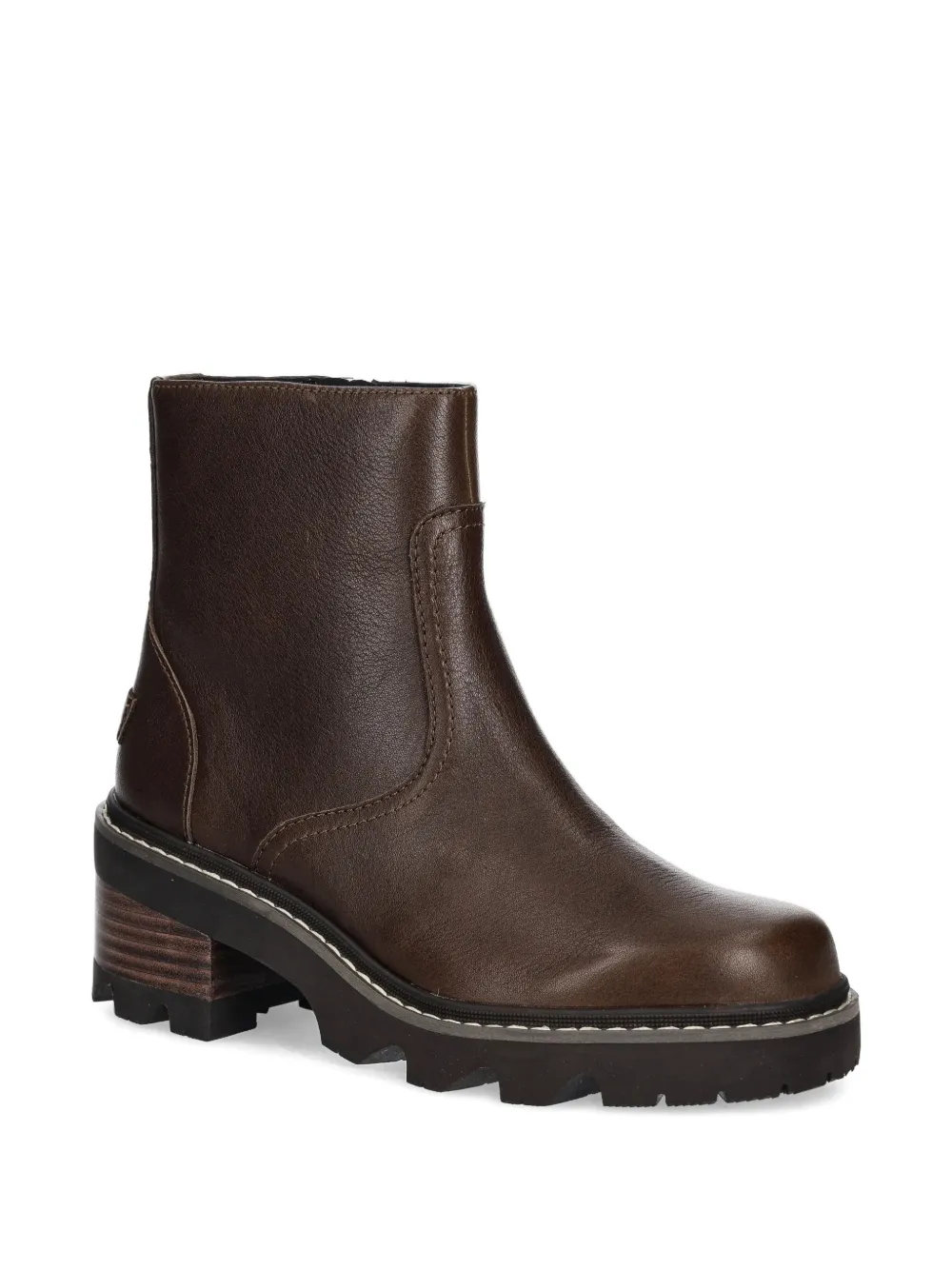 SOREL Joan laarzen met blokhak en zijrits Bruin