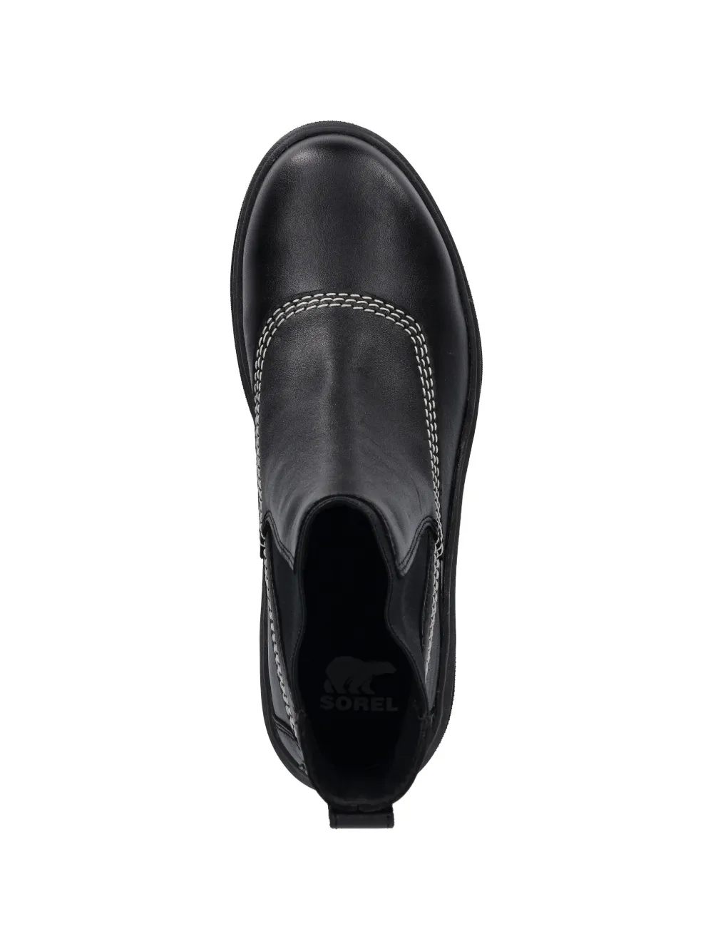 SOREL Joan Chelsea laarzen met chunky zool Zwart