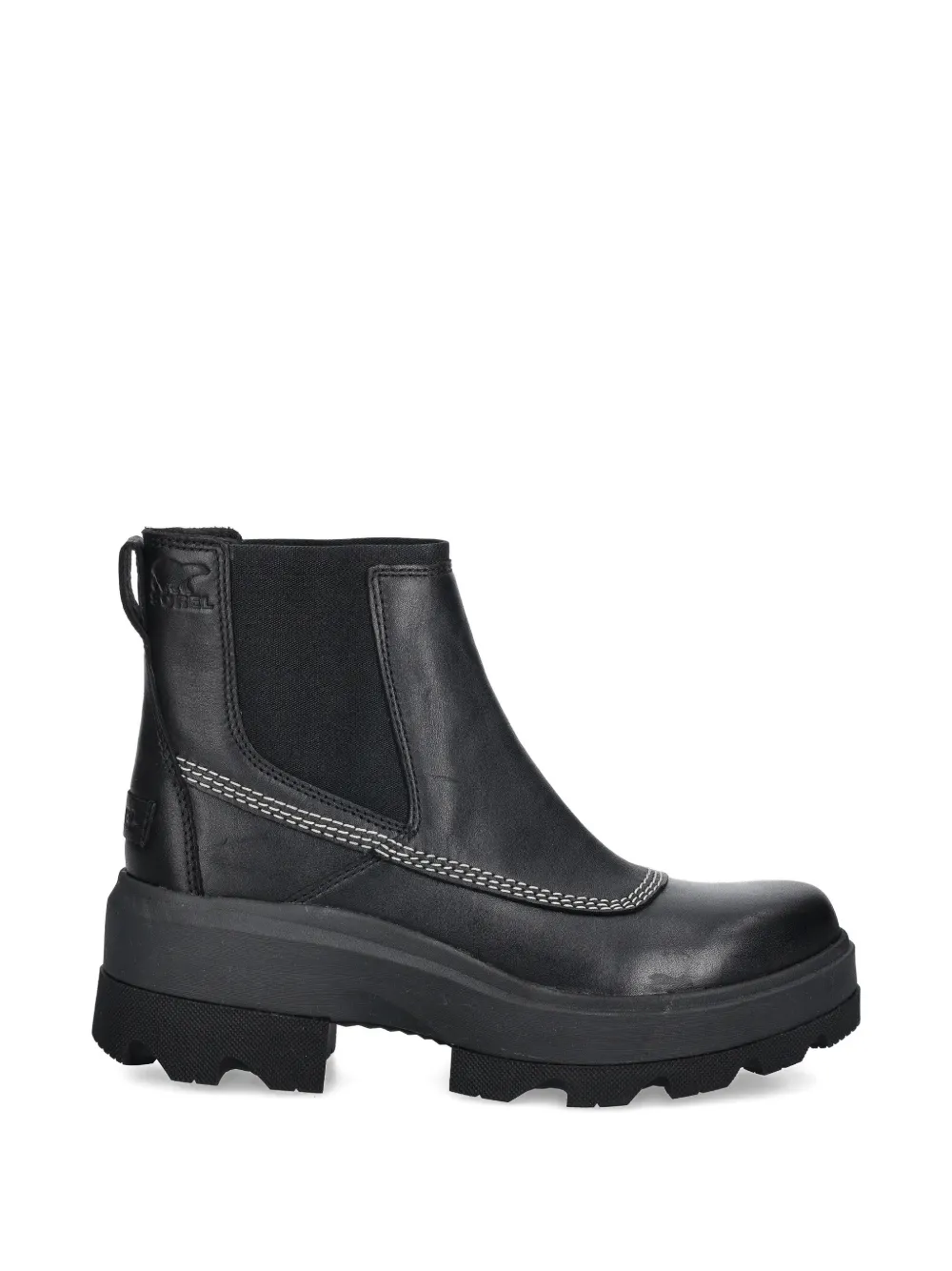 SOREL Joan Chelsea laarzen met chunky zool Zwart