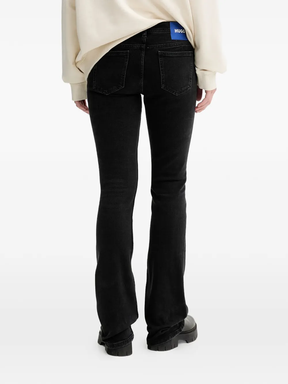 HUGO Denim jack met vijf zakken Zwart