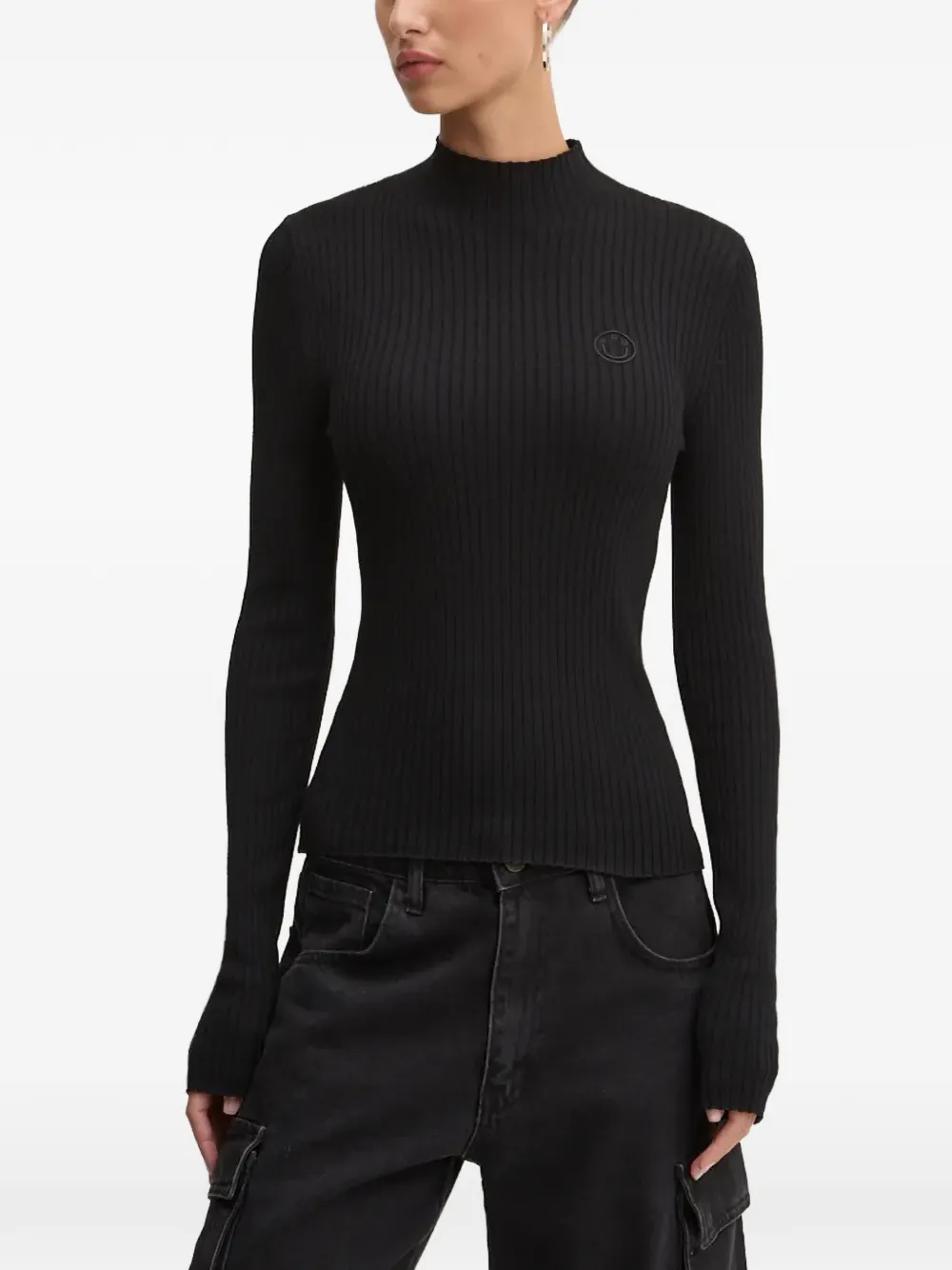 HUGO top con cuello alto | negro | Image 1