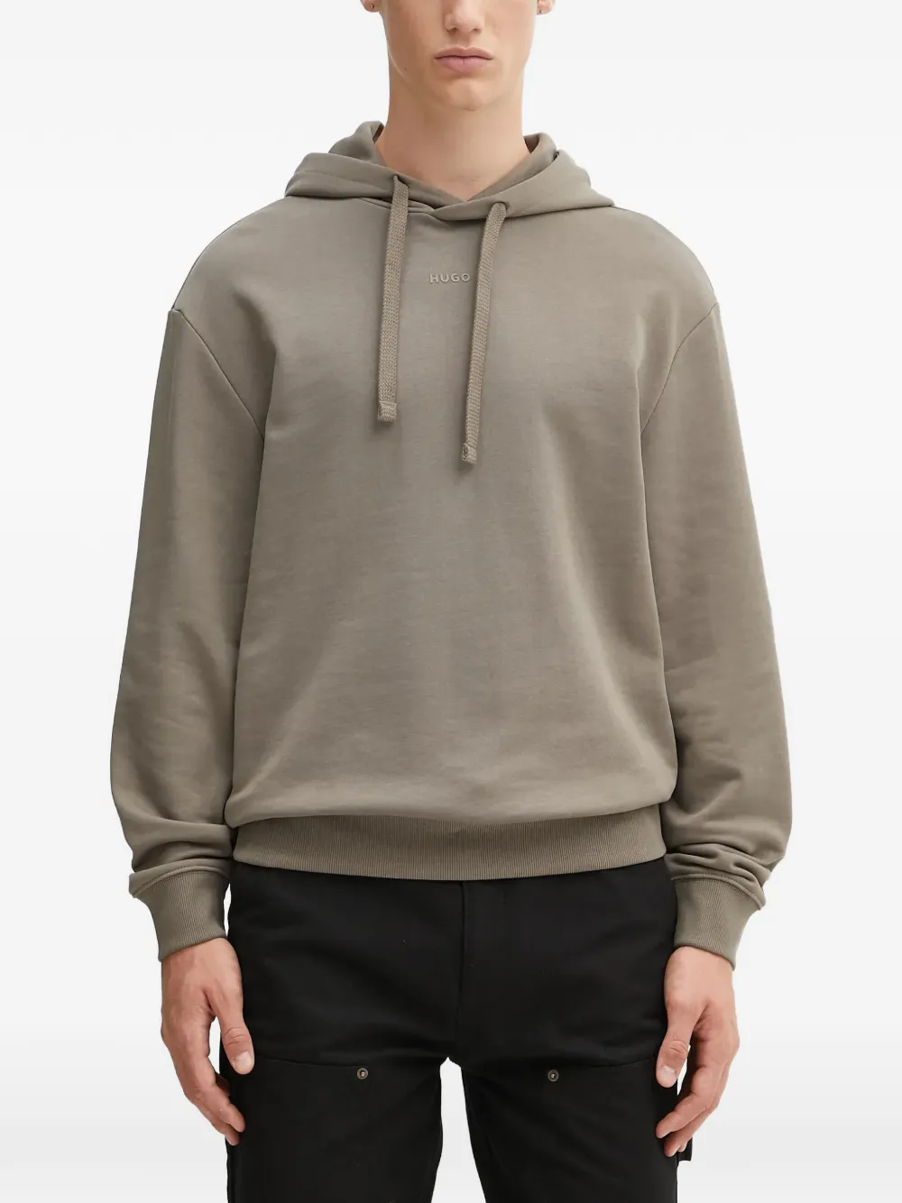 HUGO sudadera con capucha y logo | gris | Image 1