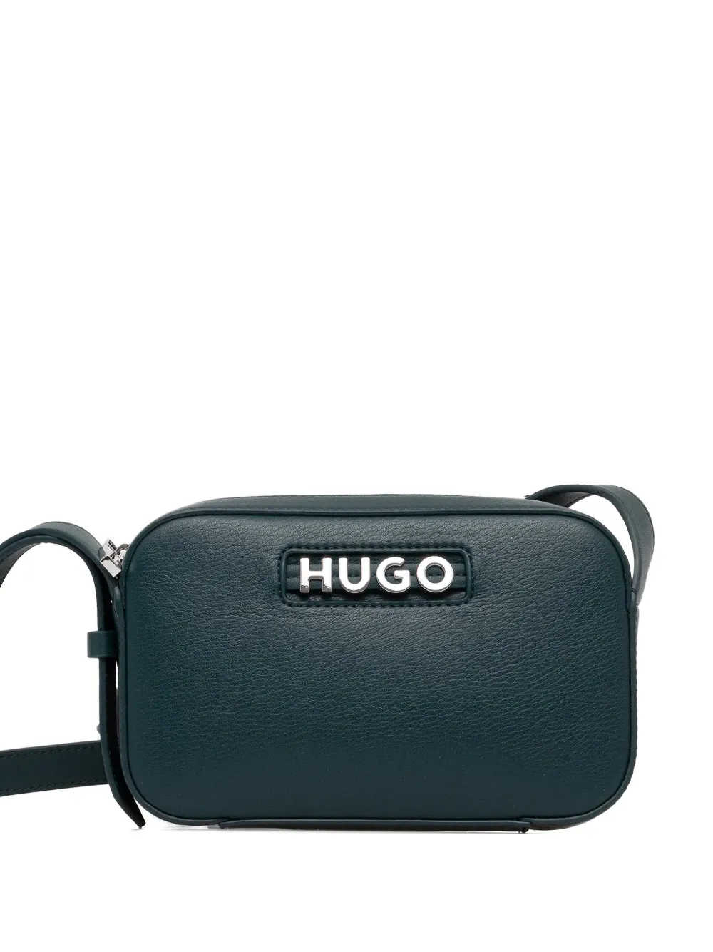 Hugo Boss Logo Plaque Satchel In Green