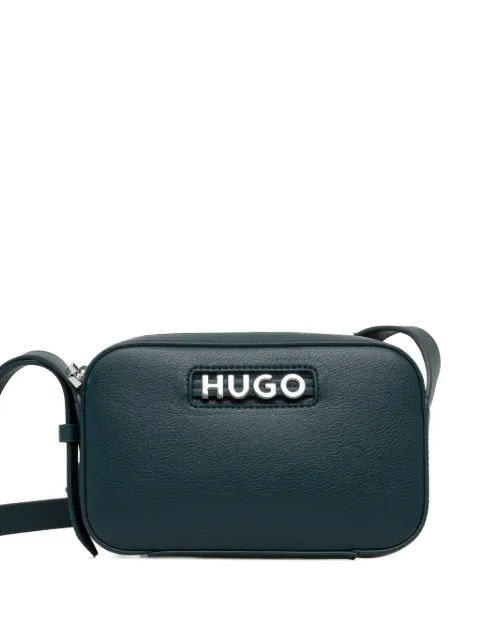 HUGO logo plaque satchel
