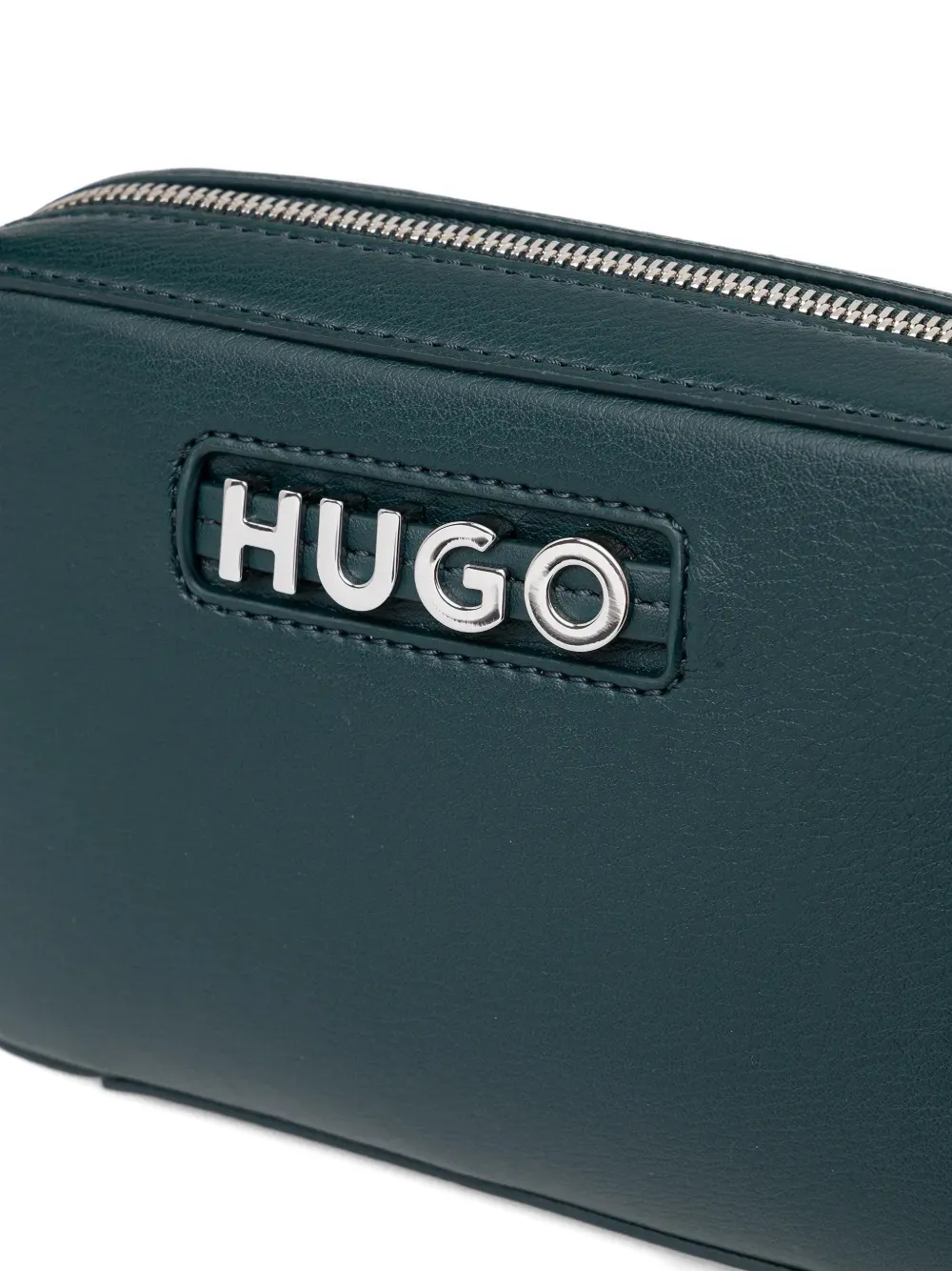 Hugo Boss Logo Plaque Satchel In Green