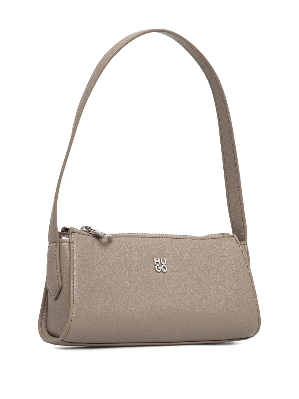 HUGO logo-plaque shoulder bag - Beige