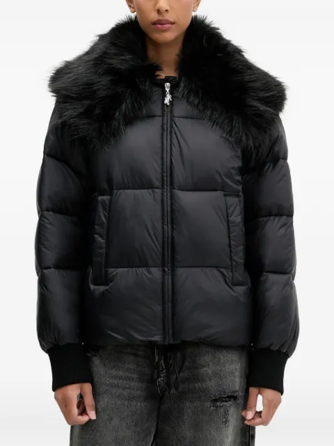 HUGO fur-collar puffer jacket