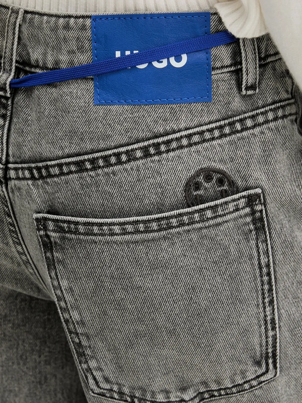 Hugo Boss Cargo Pocket Jeans In Gray