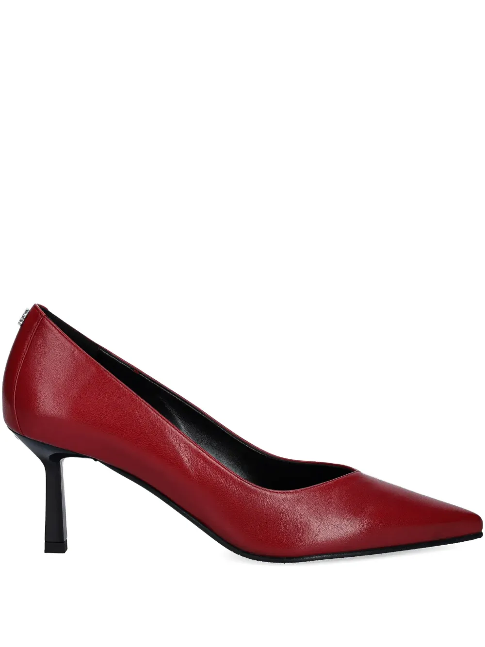 Hugo Boss 75mm Pointed-toe Heel Pumps In Red