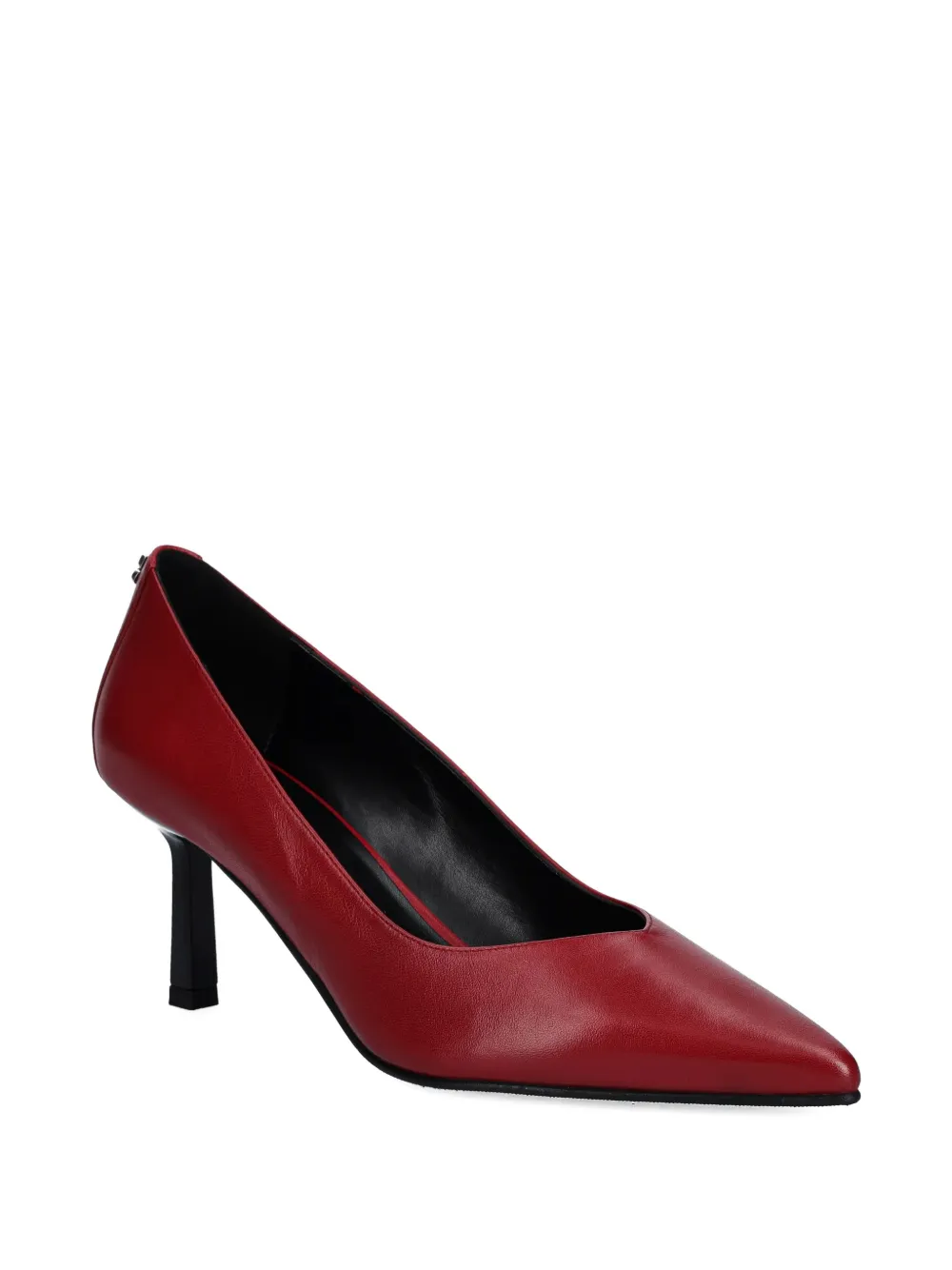 Hugo Boss 75mm Pointed-toe Heel Pumps In Red