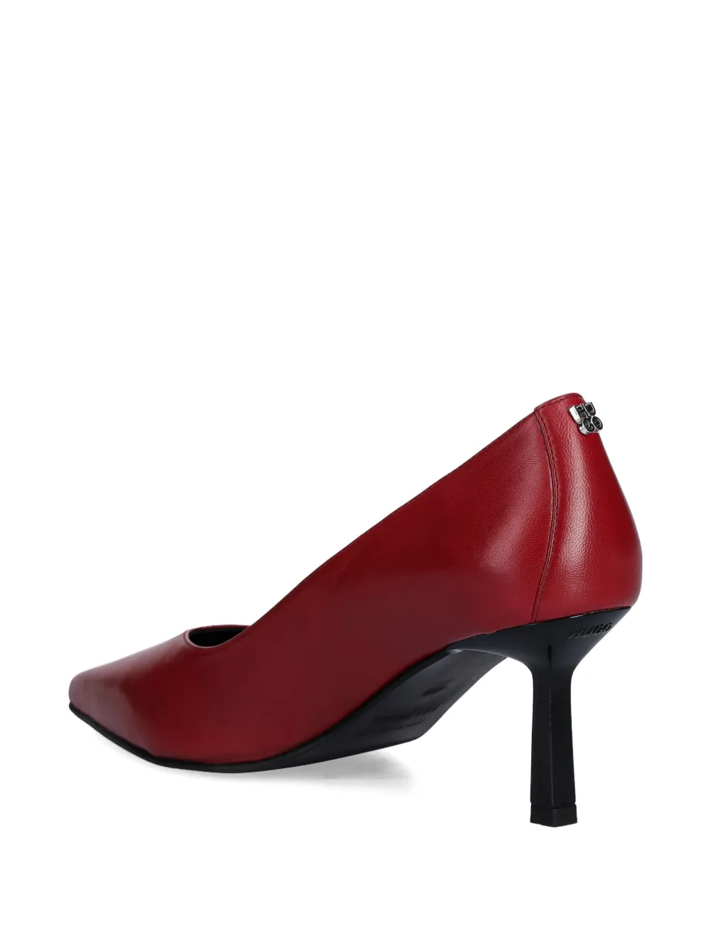 Hugo Boss 75mm Pointed-toe Heel Pumps In Red