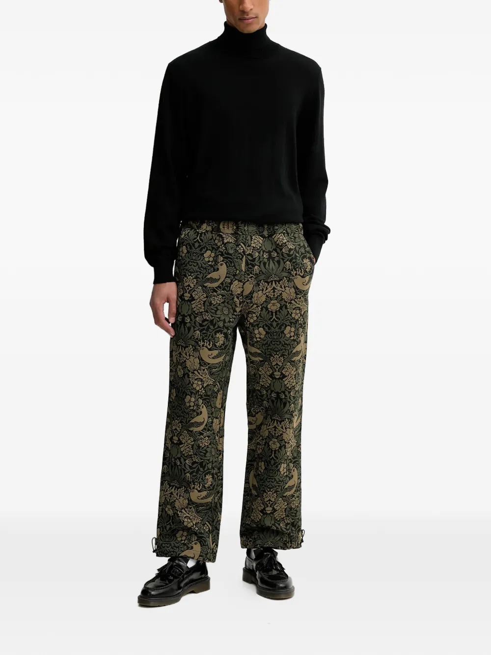 HUGO drawstring floral trousers | Regular-Fit & Straight Leg Pants | Image 2