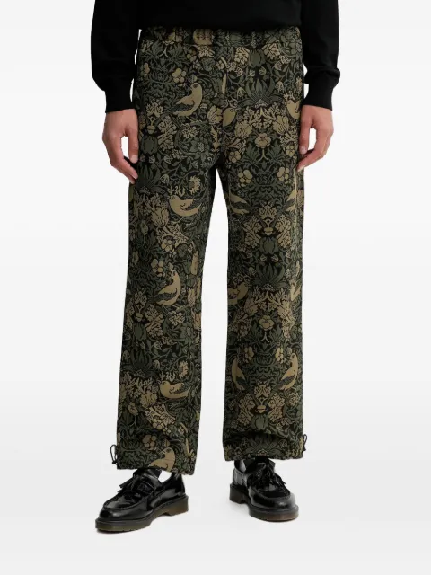 HUGO drawstring floral trousers