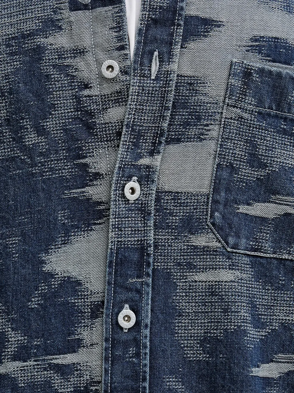 HUGO Overhemd met borstzak Blauw