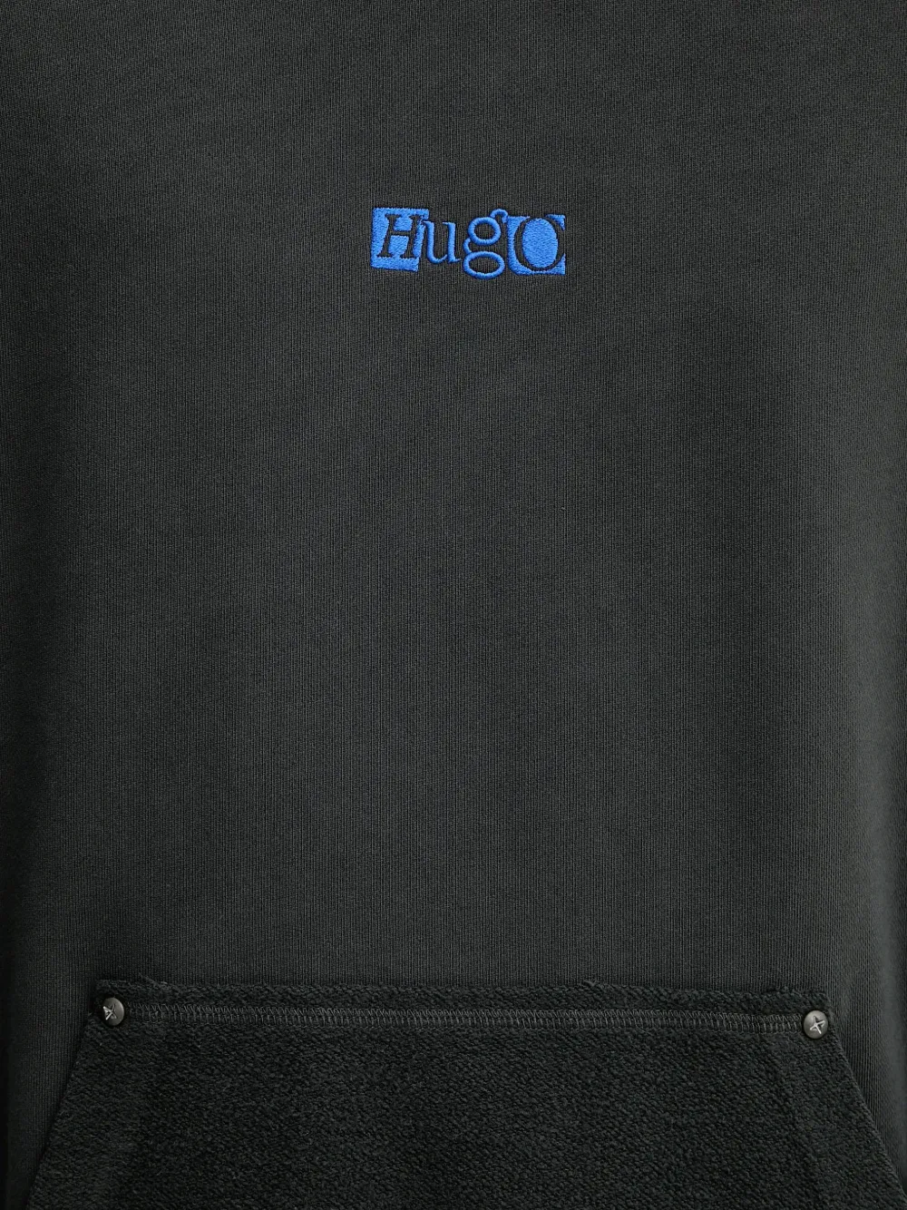 HUGO Hoodie met buidelzak Grijs