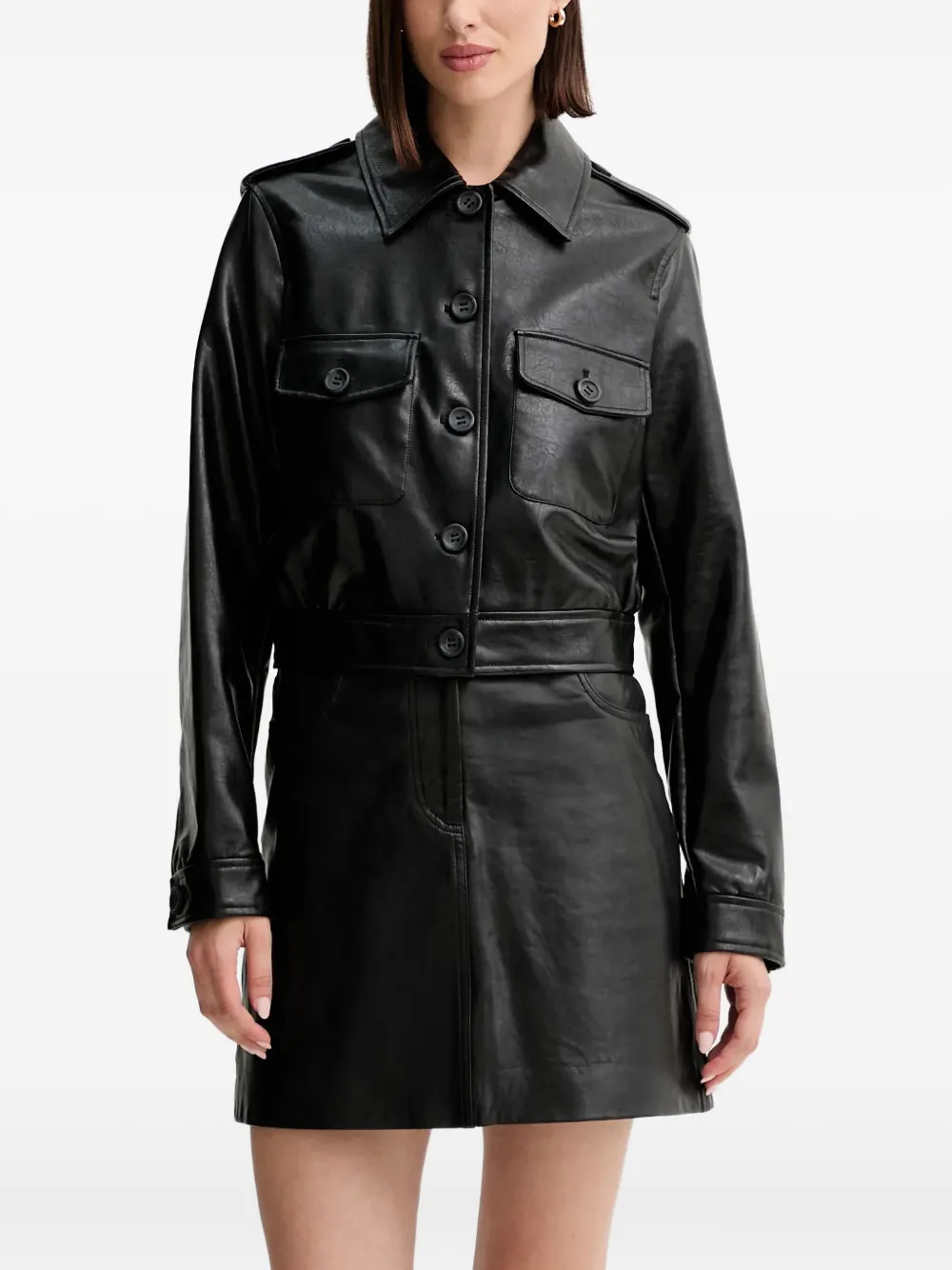 GUESS USA チェストポケット ジャケット - ブラック GUESS USA チェストポケット ジャケット - ブラック