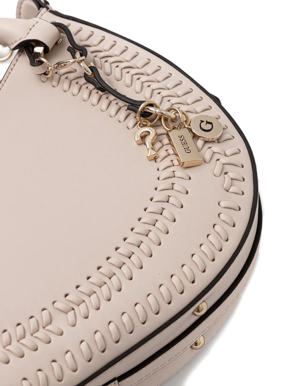 GUESS USA Tatum shopper met bedel Beige