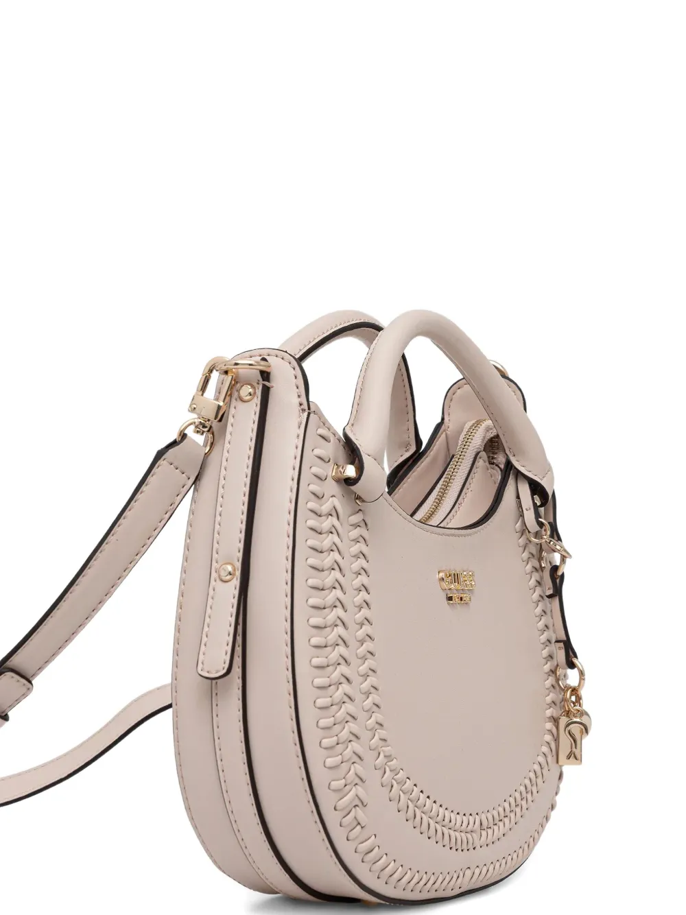 GUESS USA Tatum shopper met bedel Beige