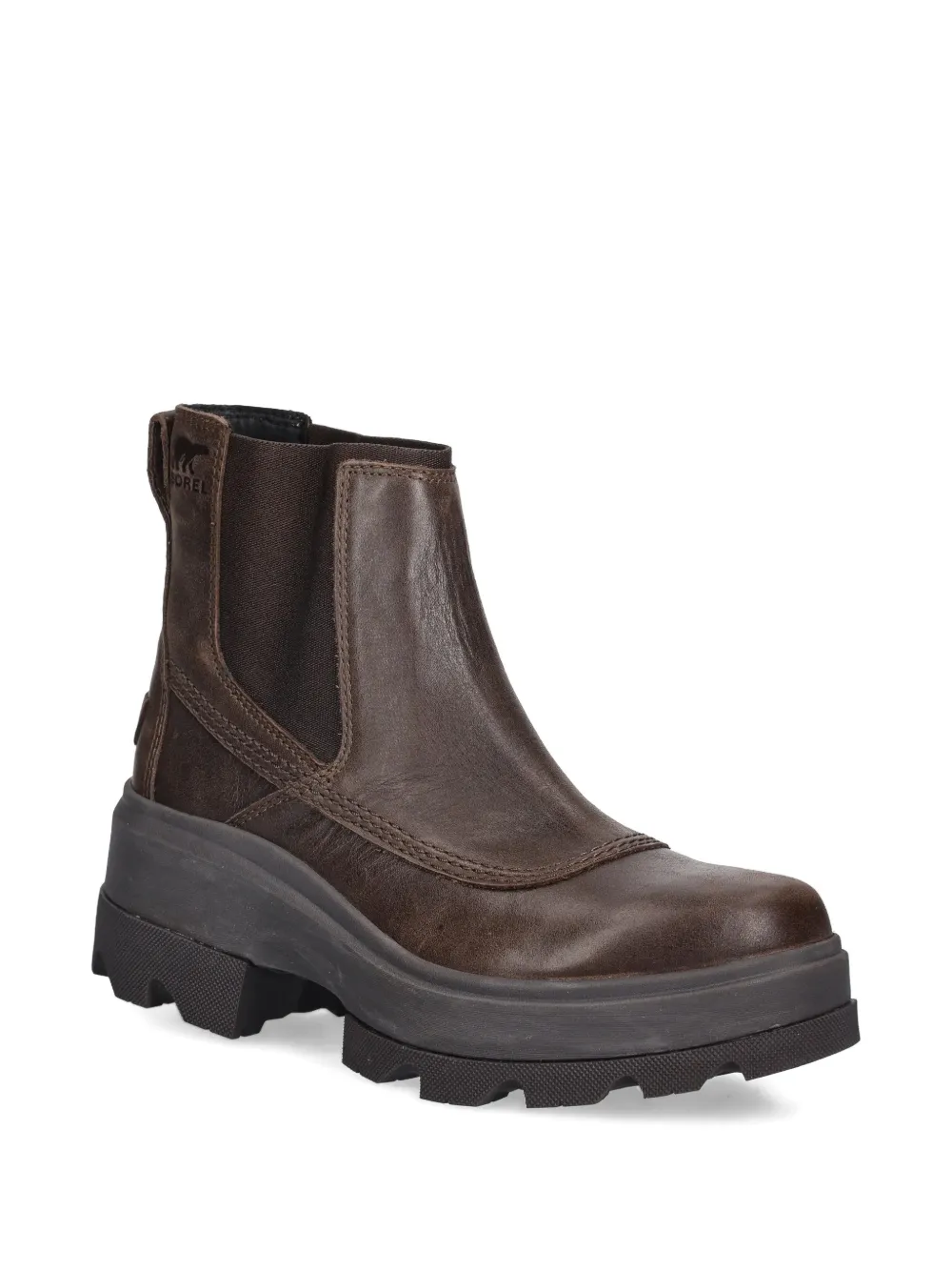 SOREL Joan Chelsea laarzen met treklip Bruin