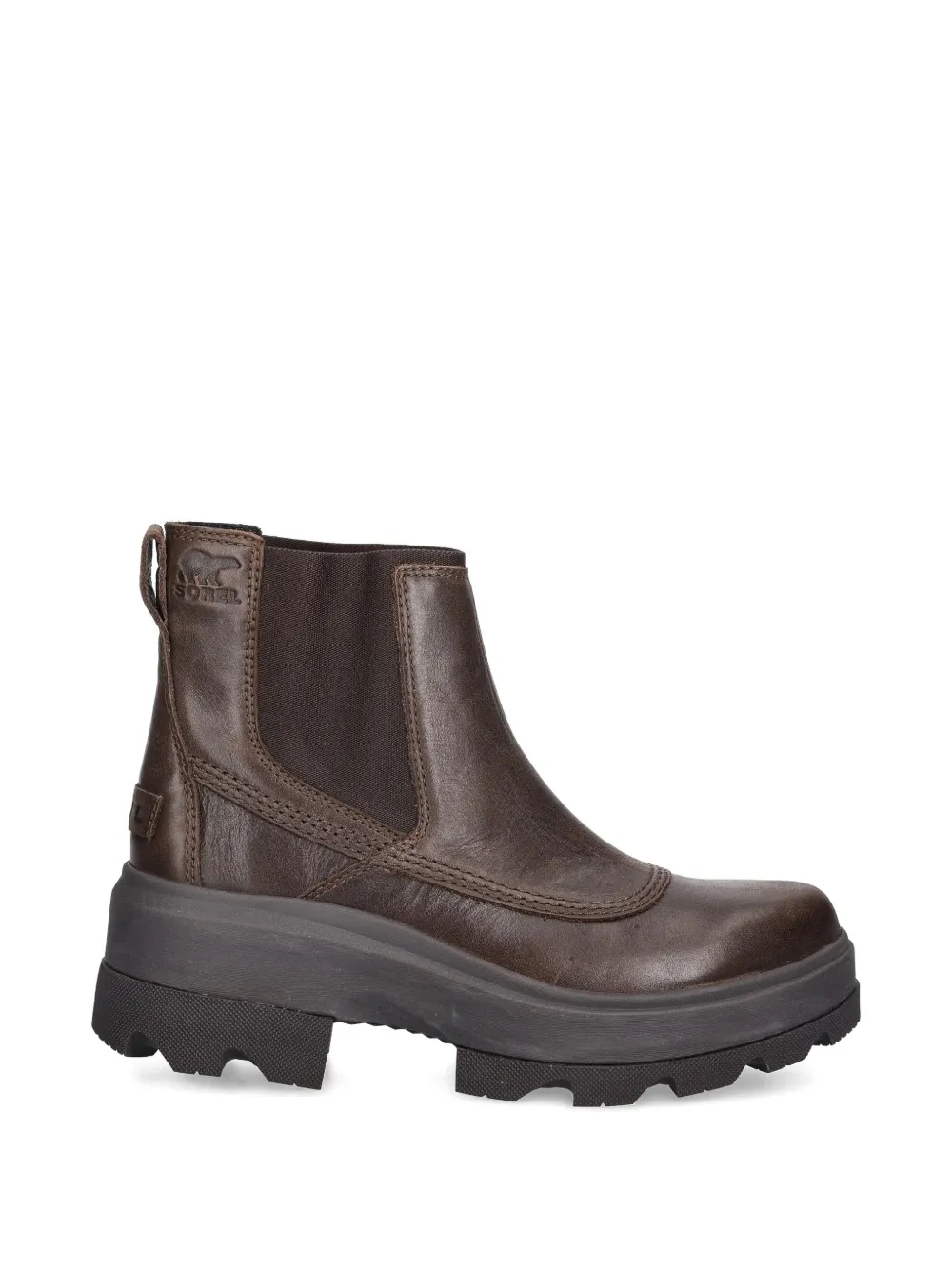 SOREL Joan pull-tab chelsea boots - Marrone