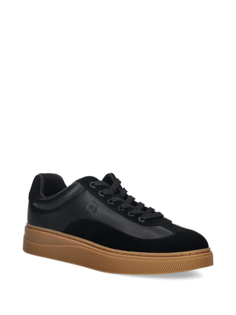 Hugo Boss Lace-up Sneakers In Black