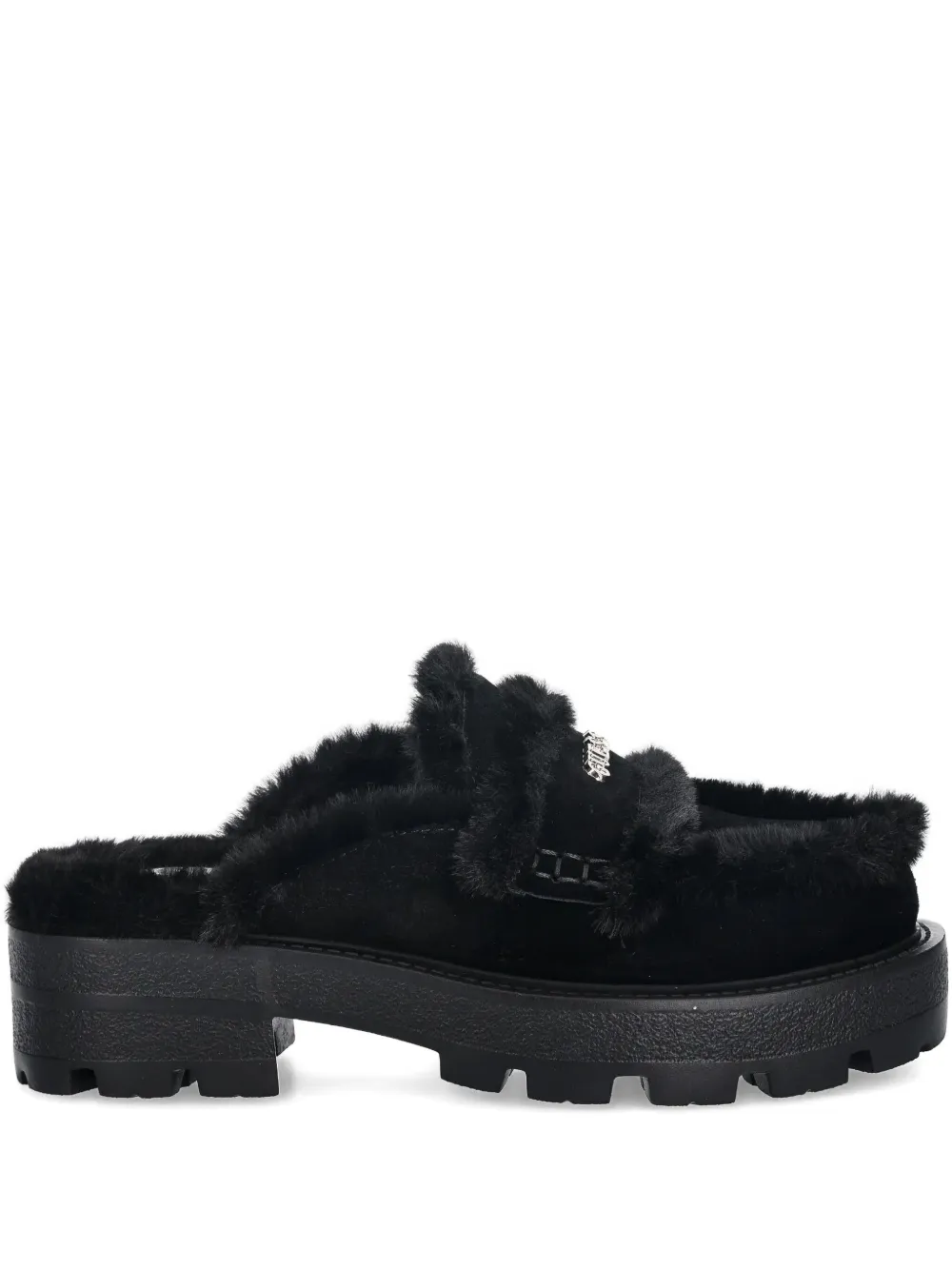 Guess Usa 45mm Yaneta Logo Mules In Black