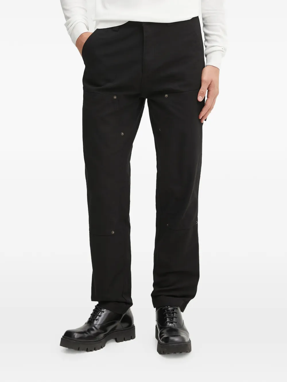 HUGO pantalones con bolsillos de parche | negro | Image 1
