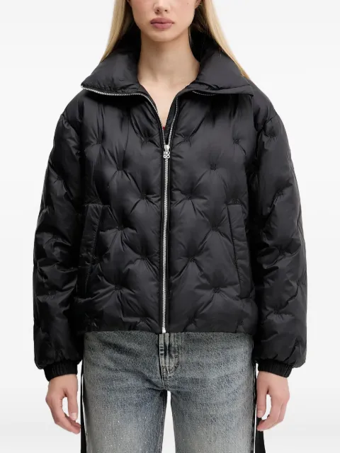 HUGO quilted funnel-neck jacket