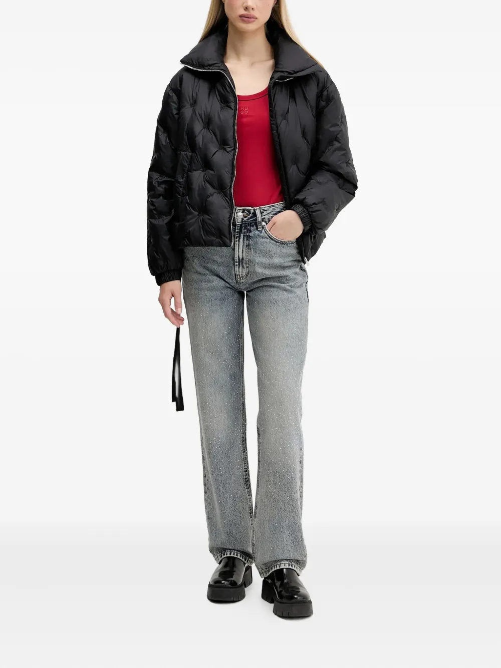 HUGO quilted funnel-neck jacket | Down Jackets | Image 2