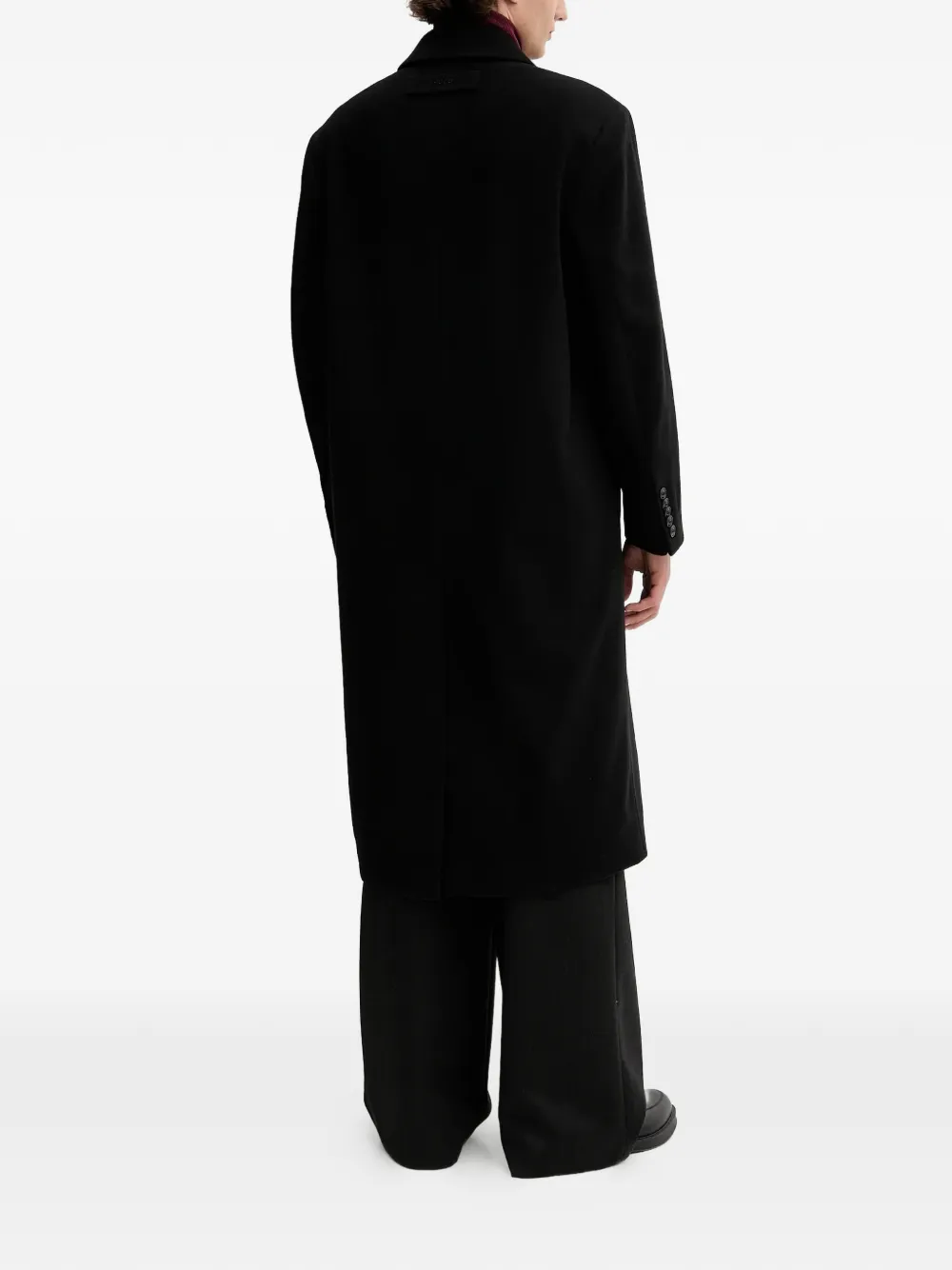 HUGO Jas met dubbele rij knopen en knoopmanchetten Zwart