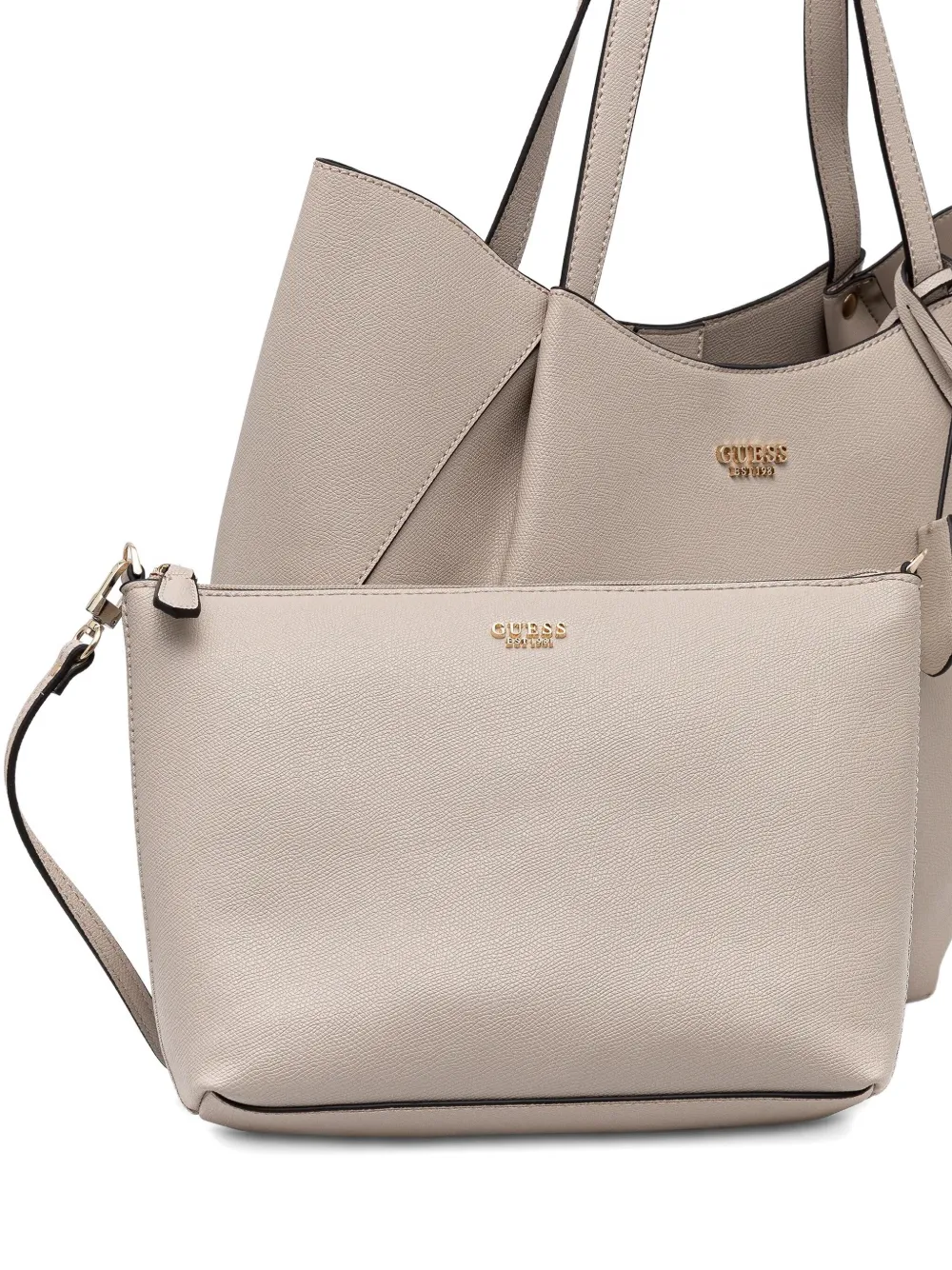 Guess Usa Amorette Tote Bag In Neutral