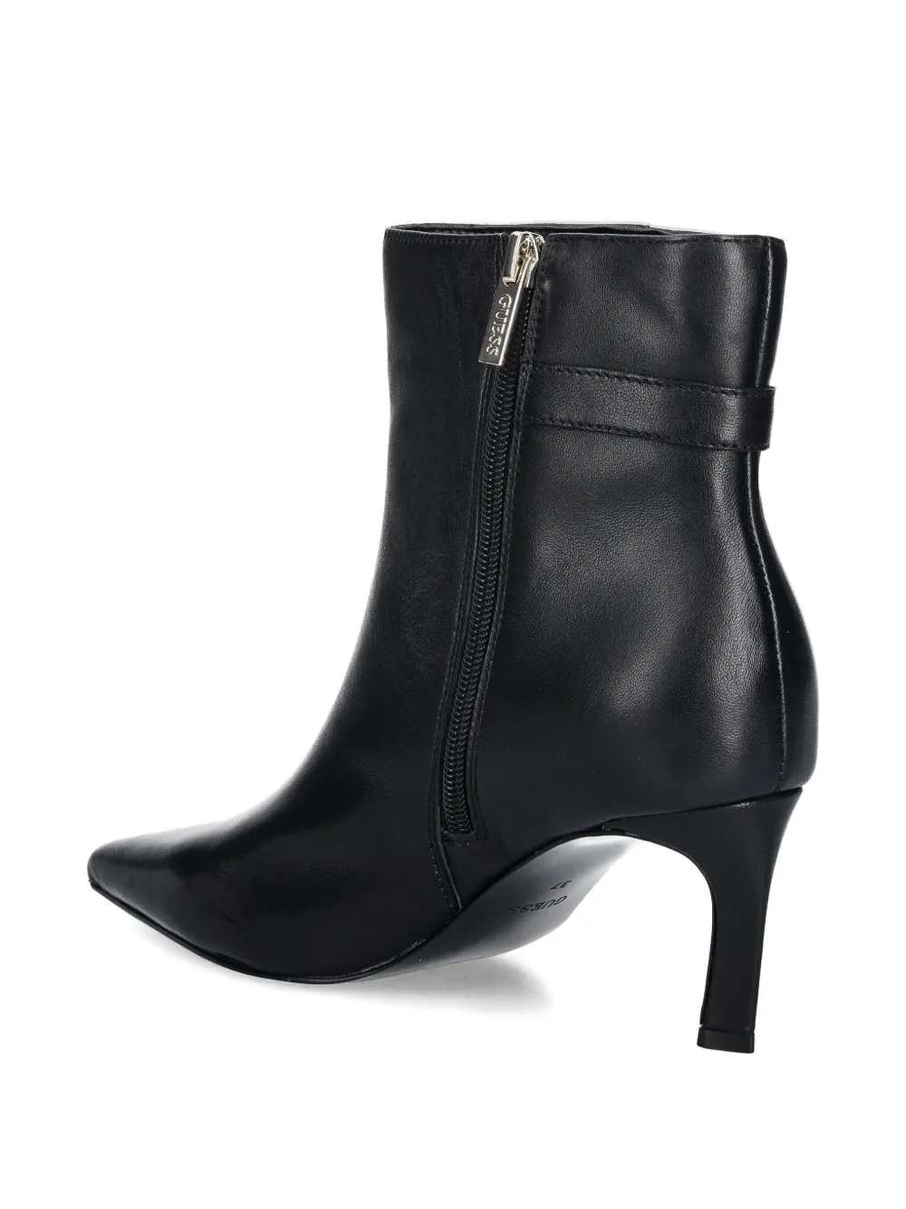 Guess Usa 67mm Chain-detail Boots In Black
