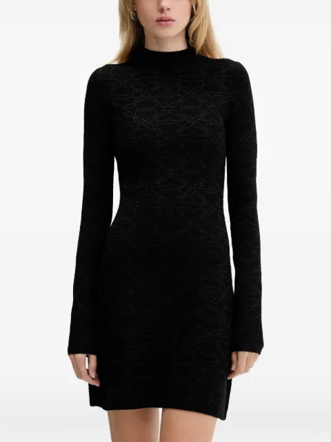 HUGO geometric-pattern mini dress