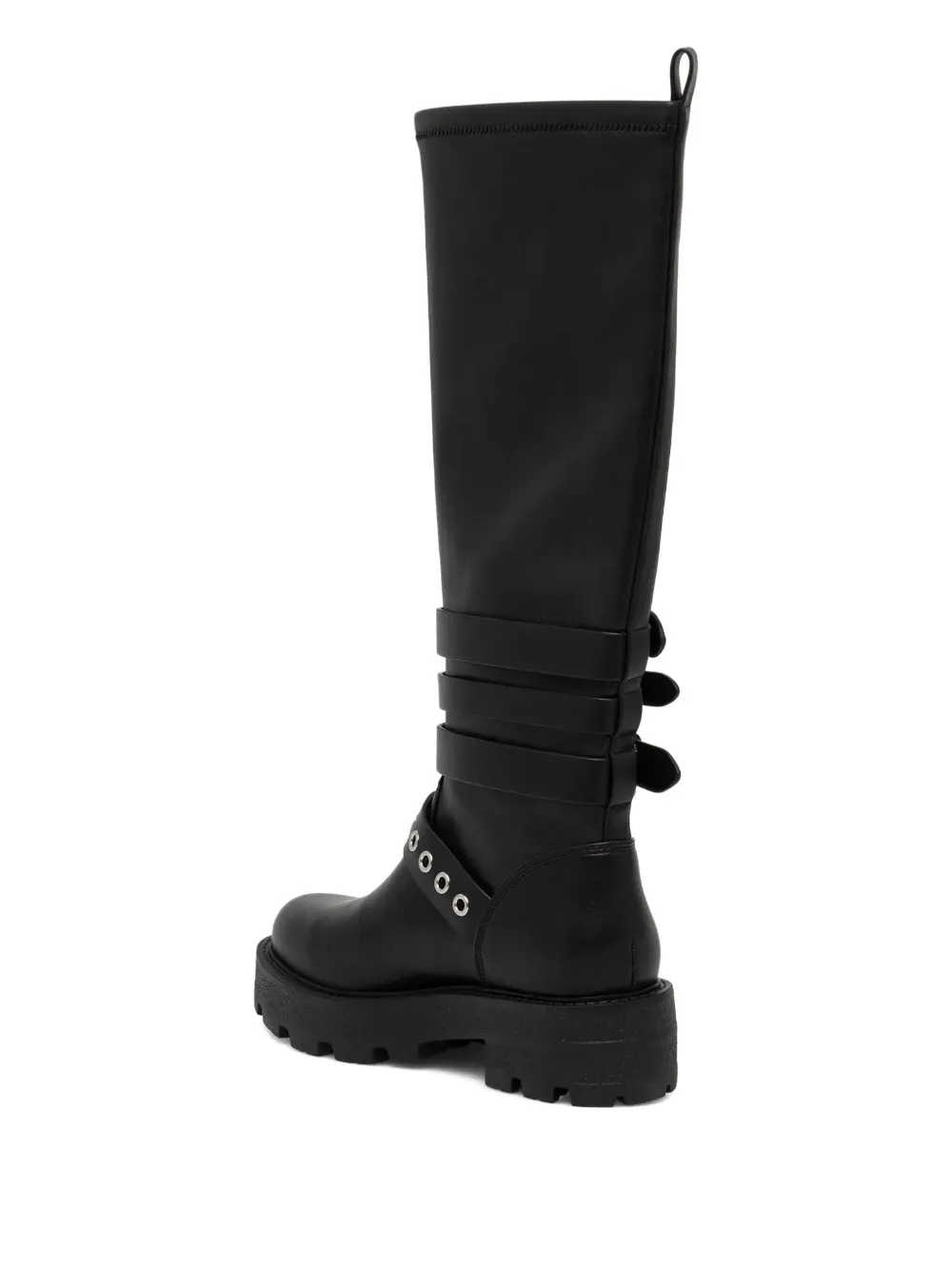 Guess Usa Buckle-strap Boots In Black