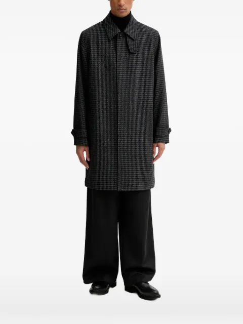 HUGO houndstooth buttoned coat
