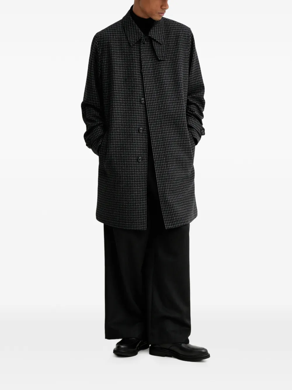 HUGO houndstooth buttoned coat | Single Breasted Coats | Image 2