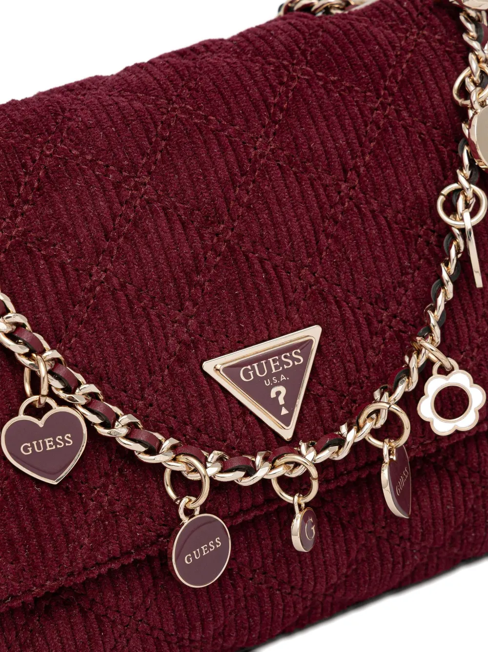 Guess Usa Giully Cross Body Bag In Red