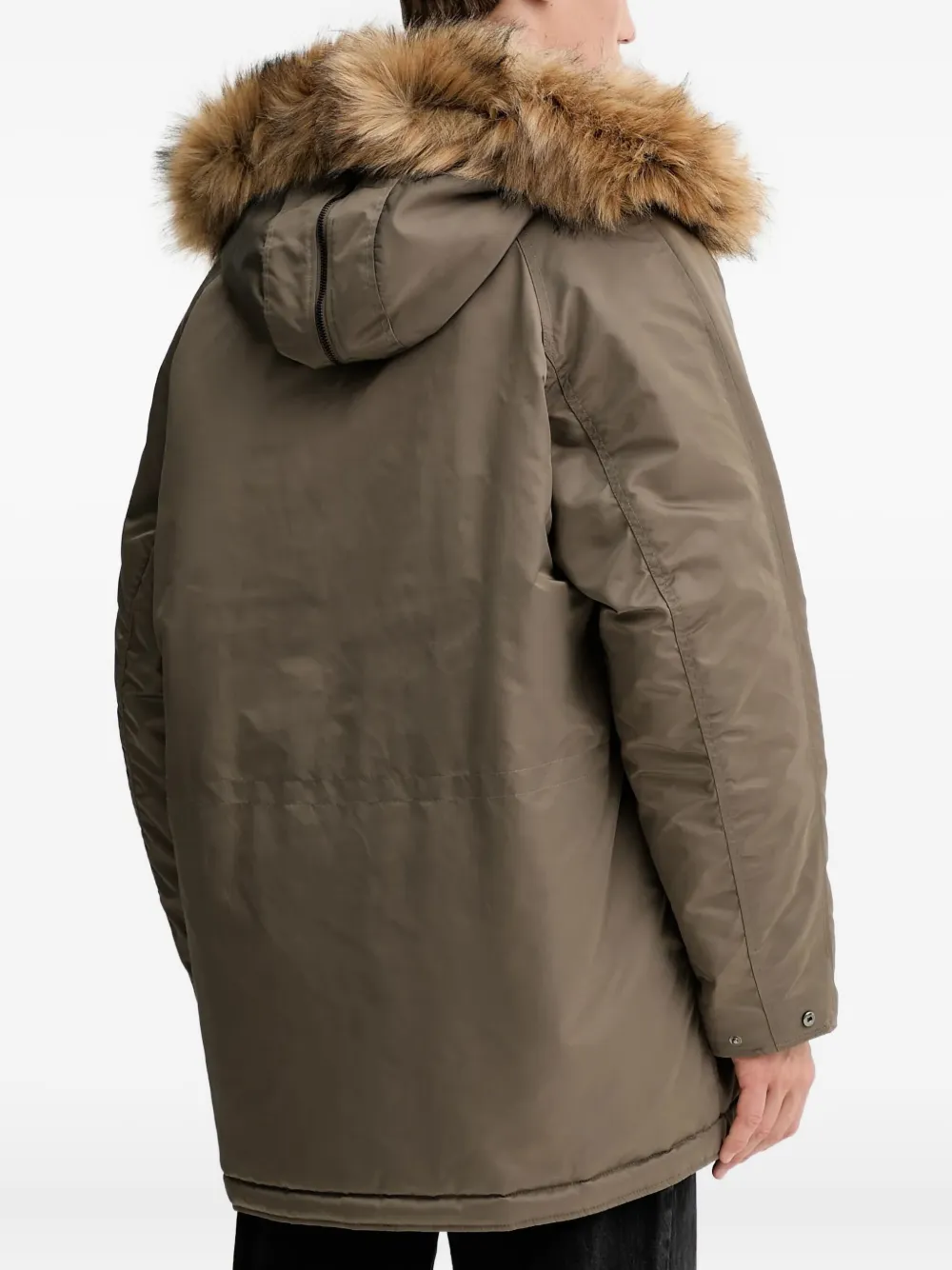 Hugo Boss Hooded Jacket In Brown