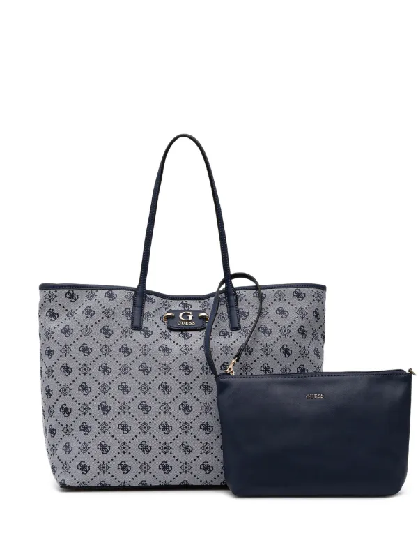 GUESS USA モノグラム ハンドバッグ | グレー | FARFETCH JP