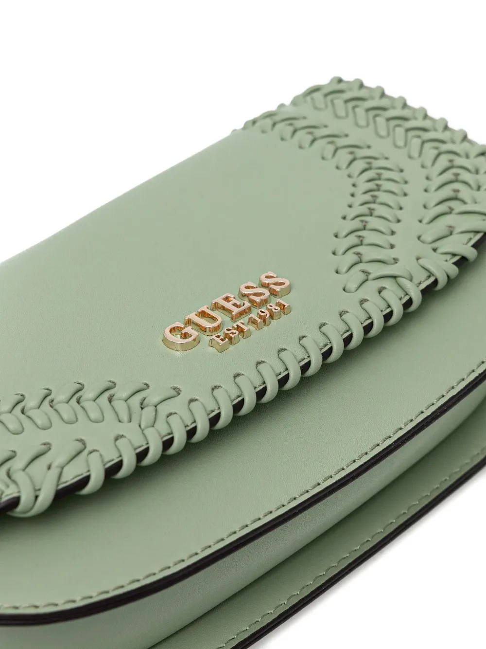 Guess Usa Tatum Chain Cross Body Bag In Green