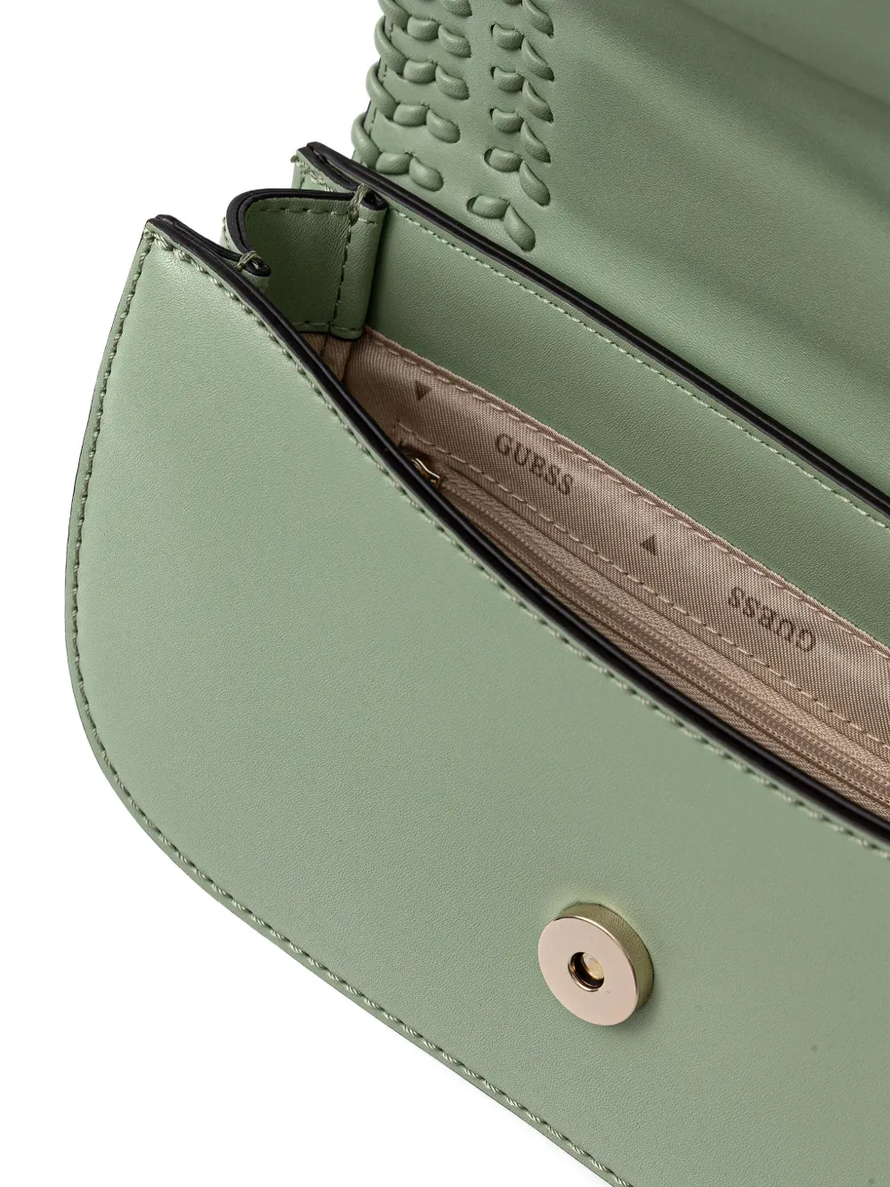 Guess Usa Tatum Chain Cross Body Bag In Green