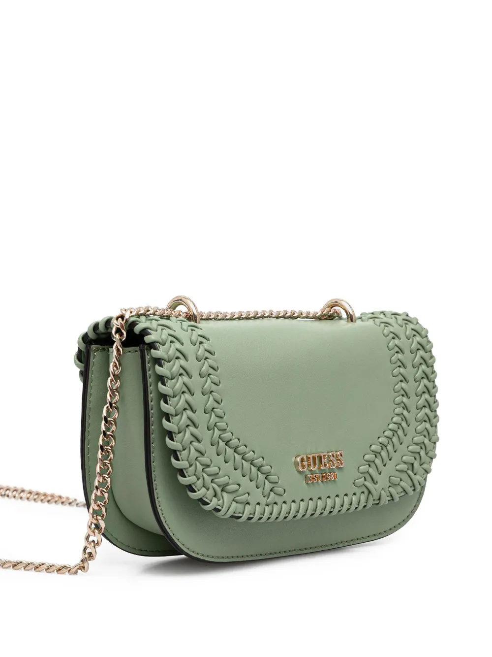 GUESS USA Tatum crossbodytas met ketting Groen