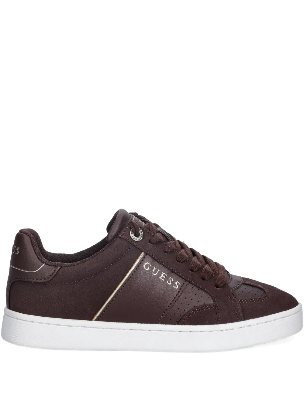 Guess Usa Jrone Lace-up Sneakers In Brown