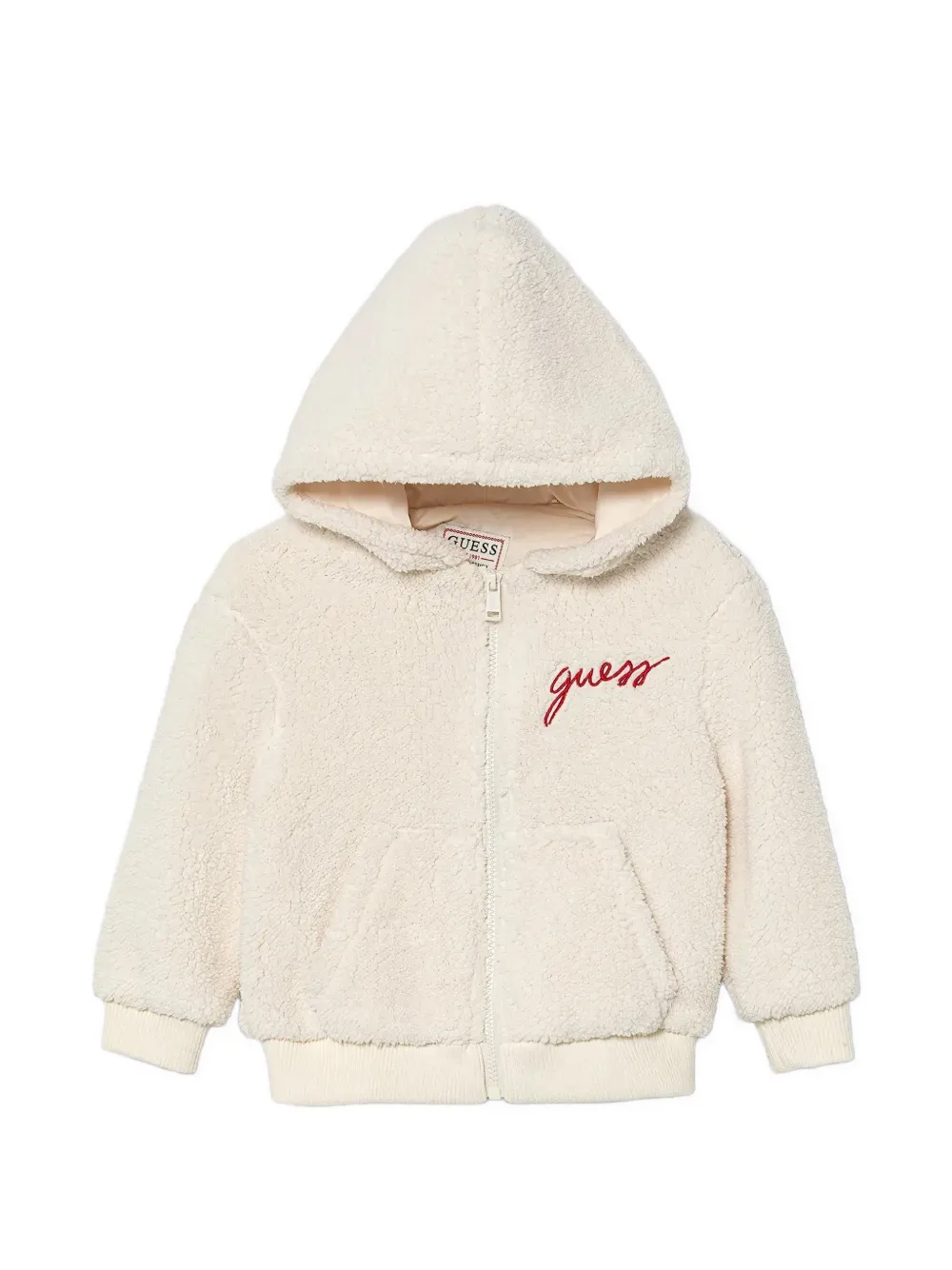 guess kids hooded zip jacket - Toni neutri