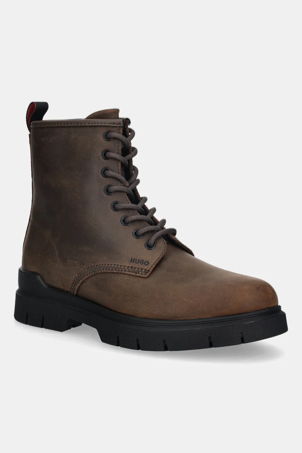 HUGO leather lace-up boots Bruin