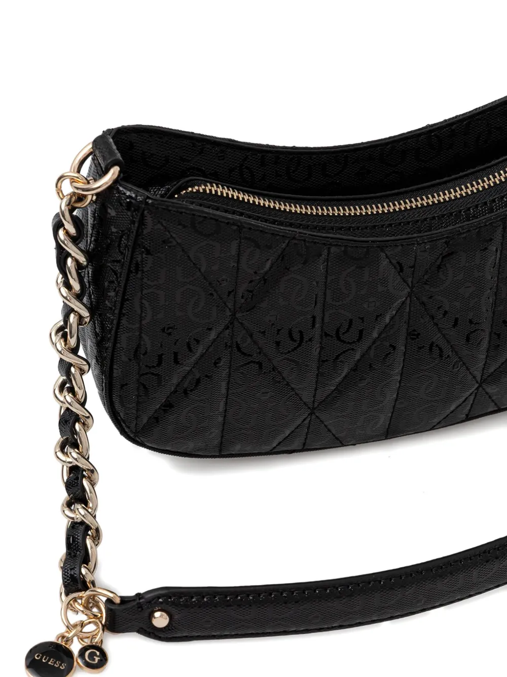 Guess Usa Mini Aldina 4g Shoulder Bag In Black